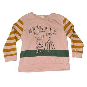 Burberry Children Size 6 Oxford Circus Long Sleeve Crewneck Shirt Pink Girls